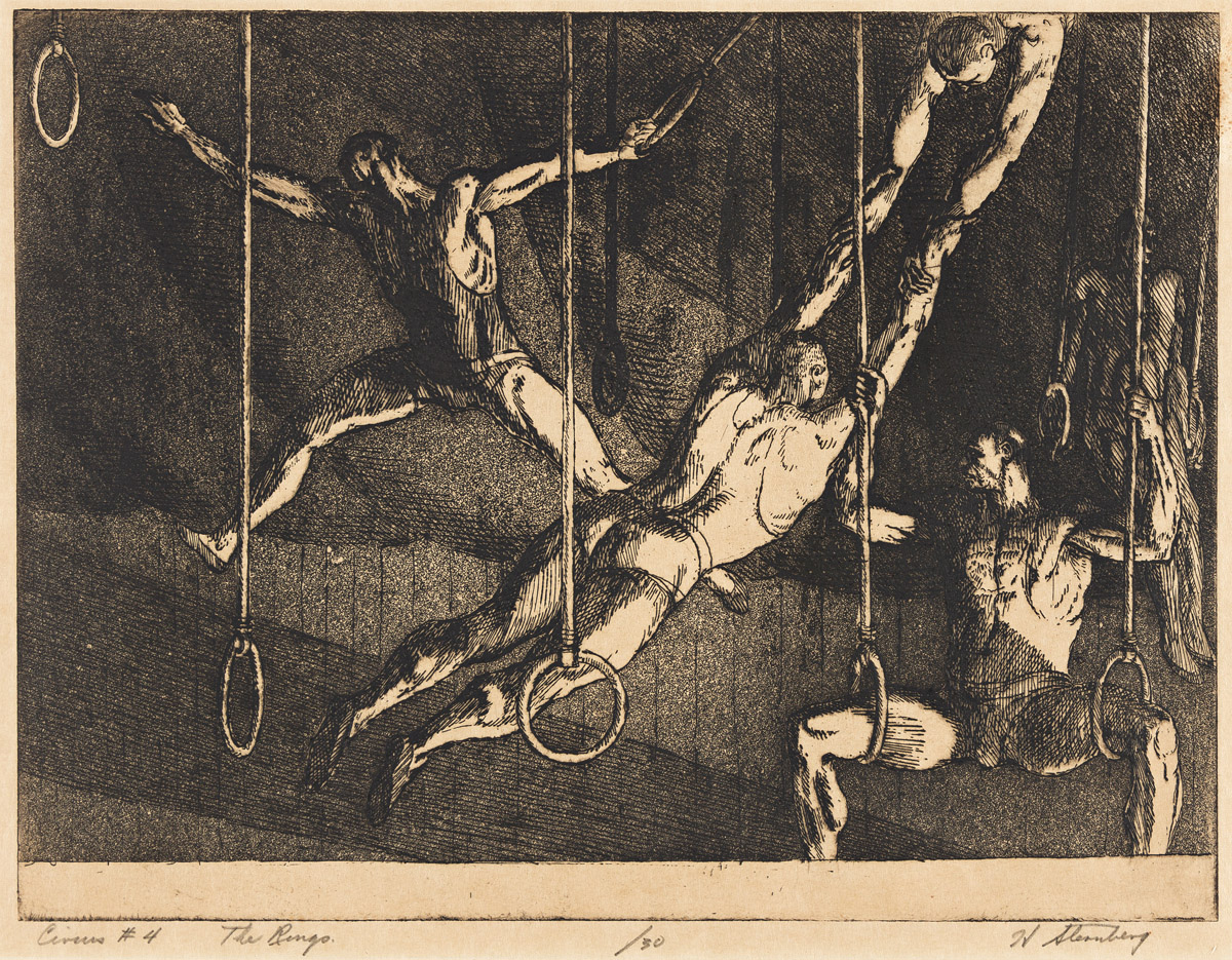 HARRY STERNBERG (1901-2001) Two prints from Circus.
